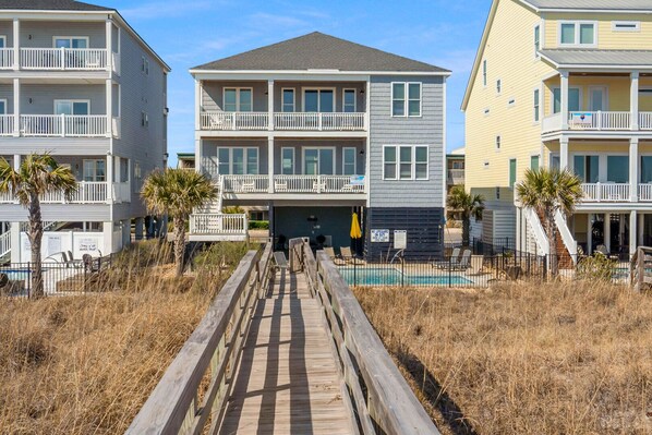 Exterior - Luxury oceanfront home with pool, game room & elevator-family fun at its finest (North Myrtle Beach)