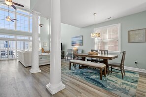 Dining - Elegant luxury channel home w/plenty of relaxing space inside & out-deck, floating dock, grill (North Myrtle Beach)