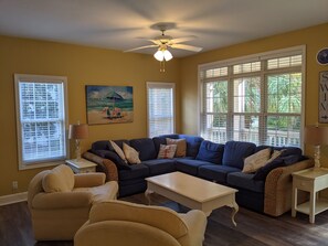 Smart TV, DVD player, books