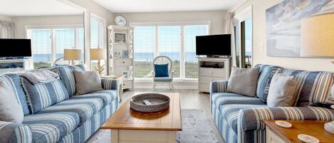 Tv, dvd-spelare och en stereo