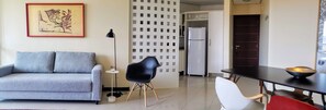 Apartamento elite | Área de estar | TV LED