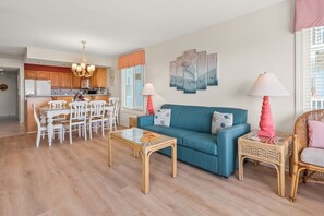 TV, DVD player, stereo