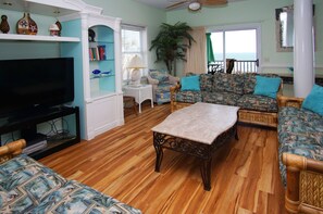 TV, DVD player, table football