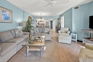 TV, DVD player - Luxury oceanfront resort-workout room, indoor/outdoor pools, lazy river, kids' pool-in Ocean Drive (North Myrtle Beach)
