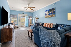 TV, video games, DVD player, stereo