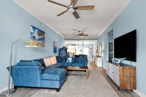 TV, video games, DVD player, stereo