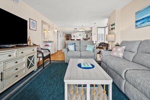 TV - Step into luxury at SEA POINTE 802, where your personal beachfront paradise awaits. (North Myrtle Beach)