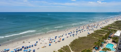 Vlak bij het strand