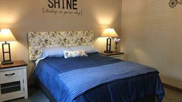 4 slaapkamers, een strijkplank/strijkijzer, gratis wifi, beddengoed