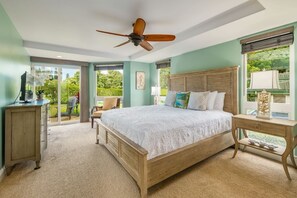 3 bedrooms, desk, iron/ironing board, WiFi - The Emerald Lotus ~ Heated Pool ~ Jacuzzi ~ Golf (Princeville)