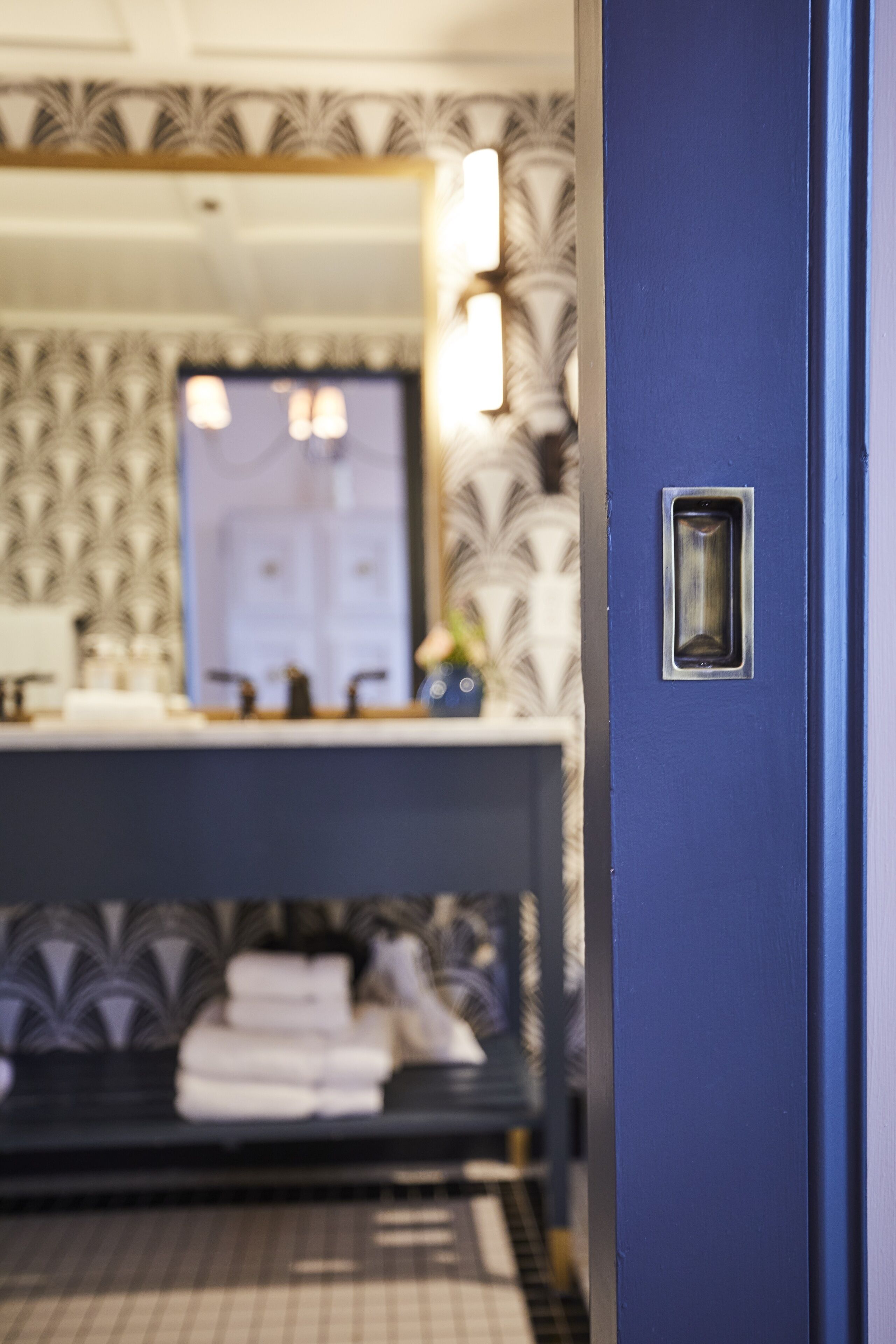 elite suite | bathroom | designer toiletries, hair dryer, bathrobes, towels