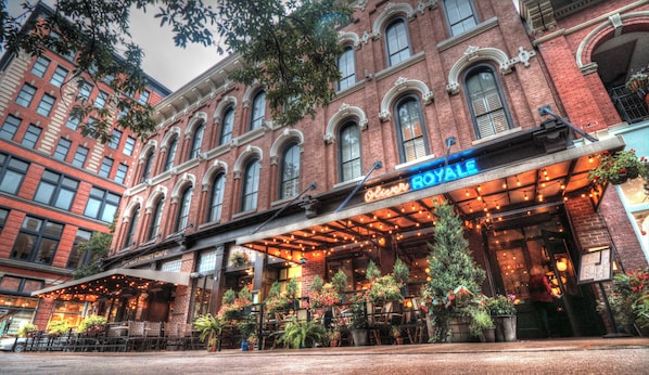 Front of property - evening/night