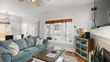 TV connectée, cheminée