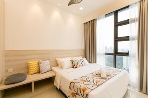Deluxe kamer | 2 slaapkamers, donsdekens, pillowtop-bedden, individueel gedecoreerd