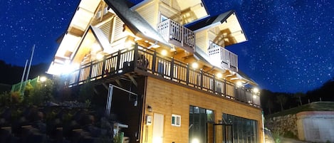Front of property – evening/night