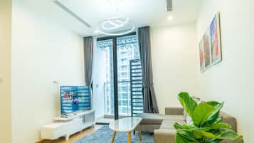 Televisión, chimenea