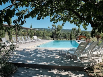 Meubles, Piscine, Mobilier De Jardin, Recours, Ombre, Eco HÎtel, Balancelle, Chaise, Hacienda, Aménagement Paysager