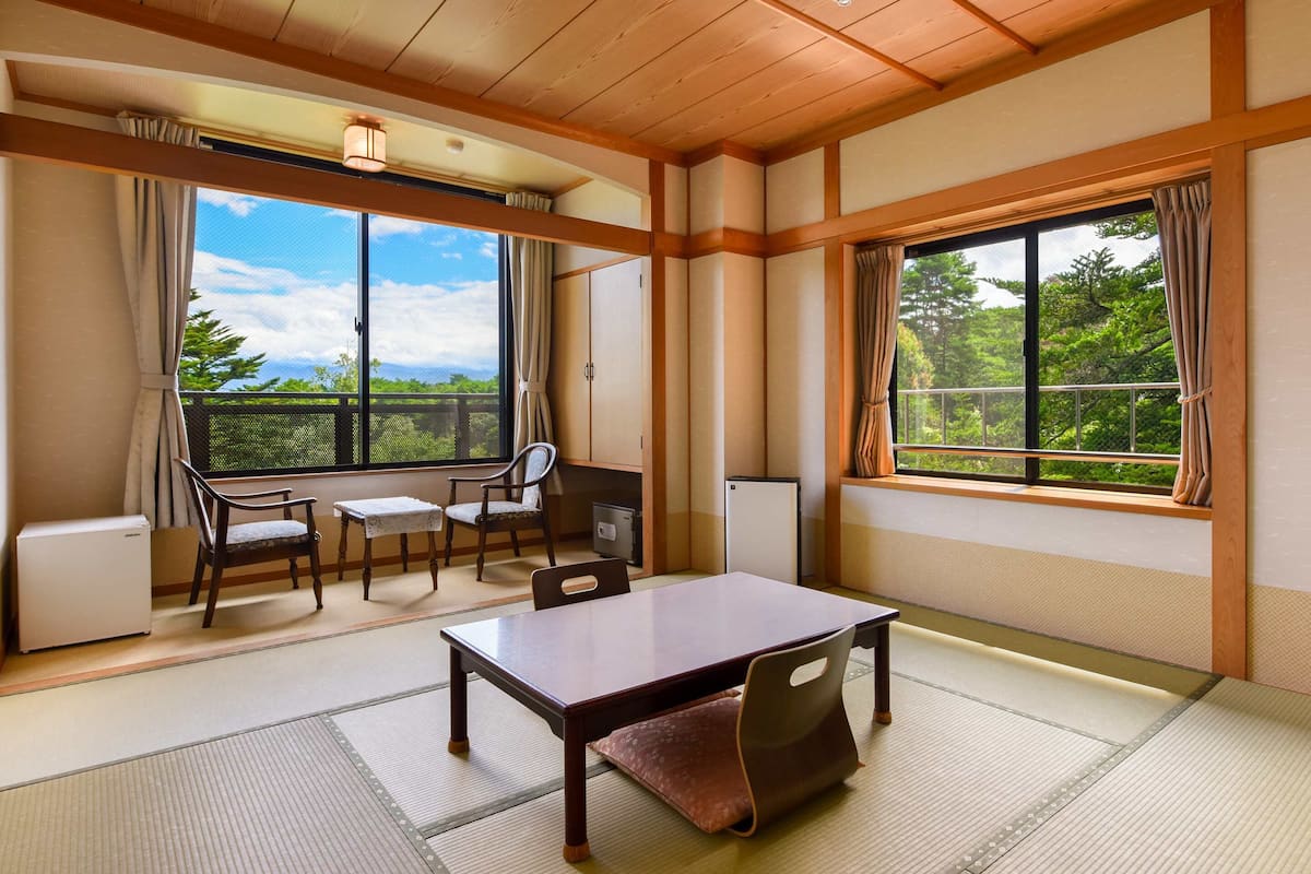 Habitación tradicional, para no fumadores, vista al lago (Lake side, 8 tatami mats) | Caja de seguridad en la habitación, insonorización y wifi gratis