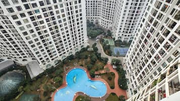 Indoor pool, outdoor pool