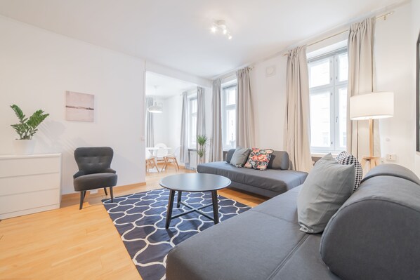 Lägenhet - 1 sovrum | Vardagsrum | Smart-tv