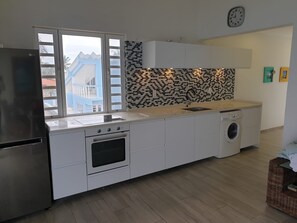 Fridge, microwave, oven, dishwasher - Relax and enjoy: Amazing Oceanfront Apartment Second Floor at Belair Bonaire! (Belnem)