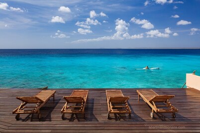 Relax and enjoy: Amazing Oceanfront Apartment Second Floor at Belair Bonaire!