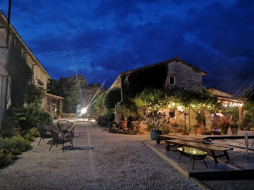 Luxurious private gite with pool, terrace, large gardens, golf simulator and gym