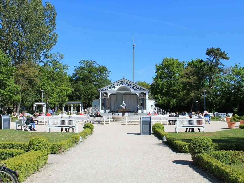 Outdoor banquet area