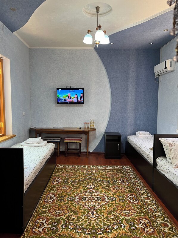 Comfort Triple Room, 3 Twin Beds | Premium bedding, down comforters, Select Comfort beds - Minorai Xurd (Bukhara)