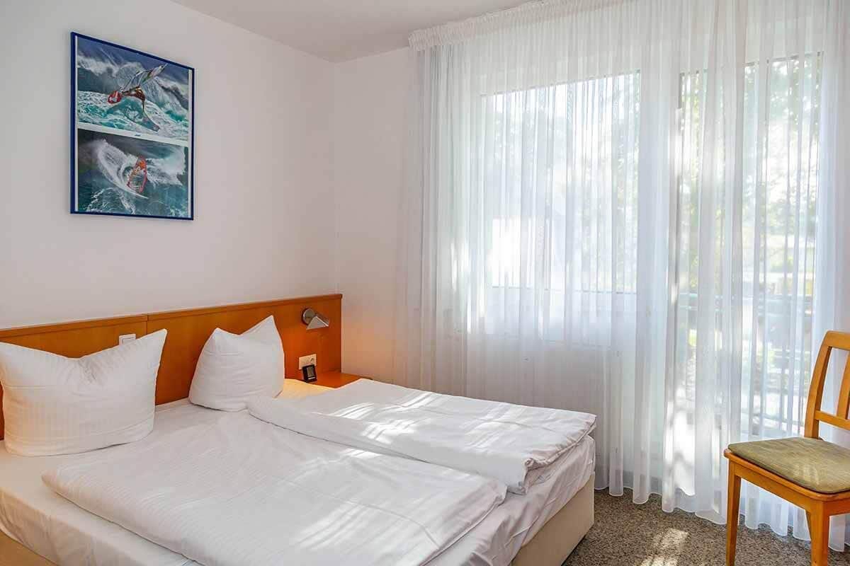 Lägenhet - balkong (Ostseerose) | 2 sovrum, skrivbord och gratis wi-fi