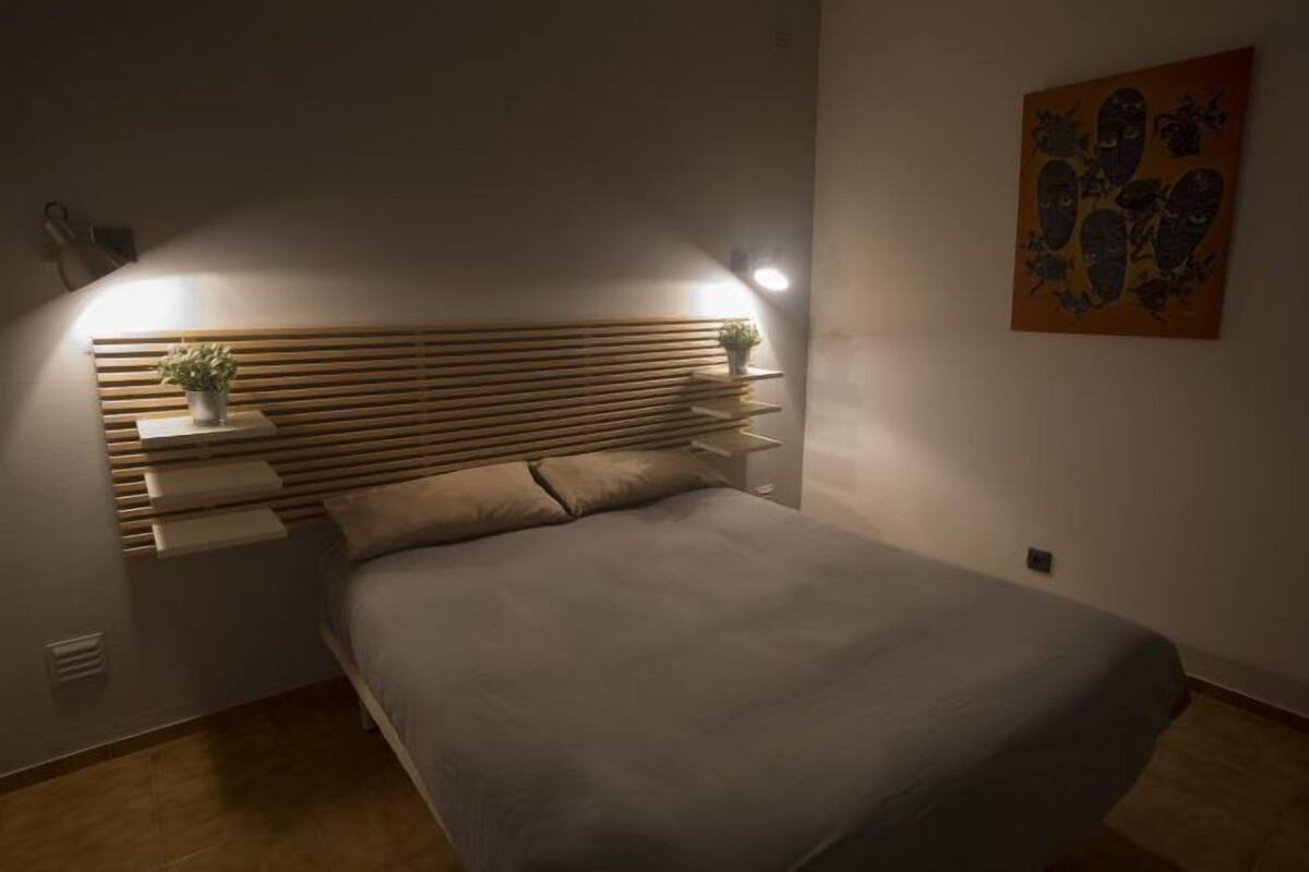 Quarto casal, terraço | Cortinas blackout, Wi-Fi de cortesia, roupa de cama