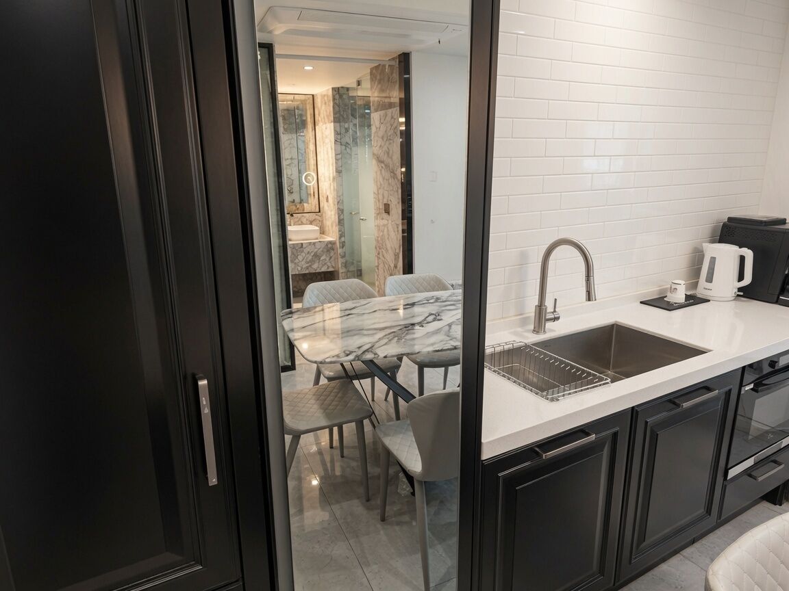 Royal Suite (Breakfast & Ice Americano included) | Roupas de cama antialérgicas, edredons de pluma, cortinas blackout