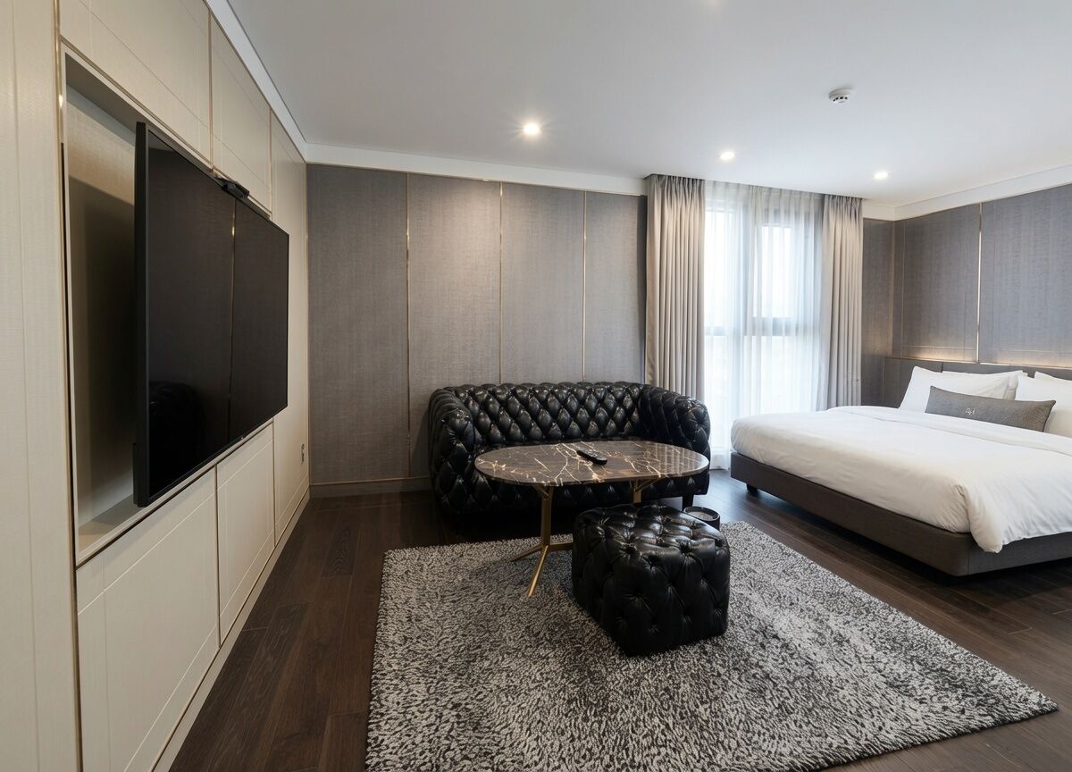 Suite Twin (Breakfast & Ice Americano included) | Ropa de cama hipoalergénica, edredones de plumas, cortinas opacas