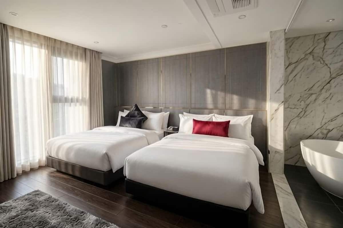 Ropa de cama hipoalergénica, edredón y cortinas blackout
