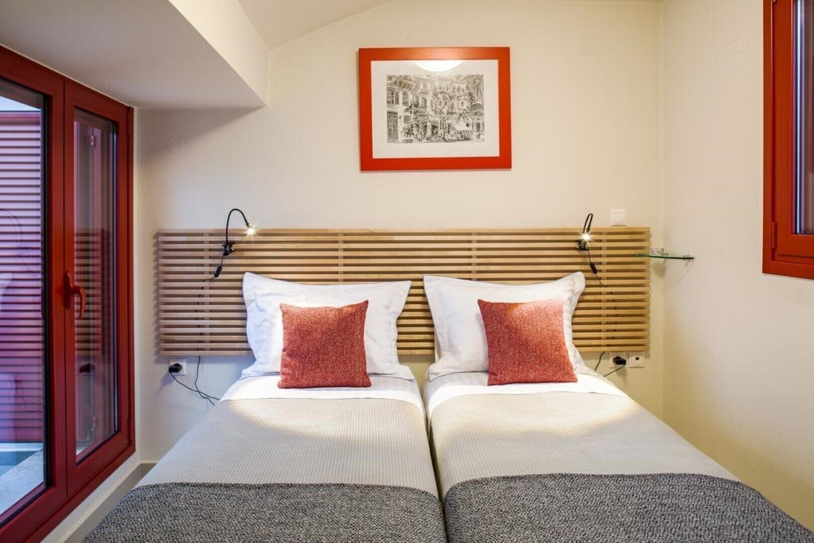 2 bedrooms, in-room safe, iron/ironing board, WiFi