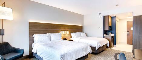 Standard Room, 1 King Bed, Roll-in Shower (Communications, Mobility Accessible) | Desk, laptop workspace, soundproofing, iron/ironing board
