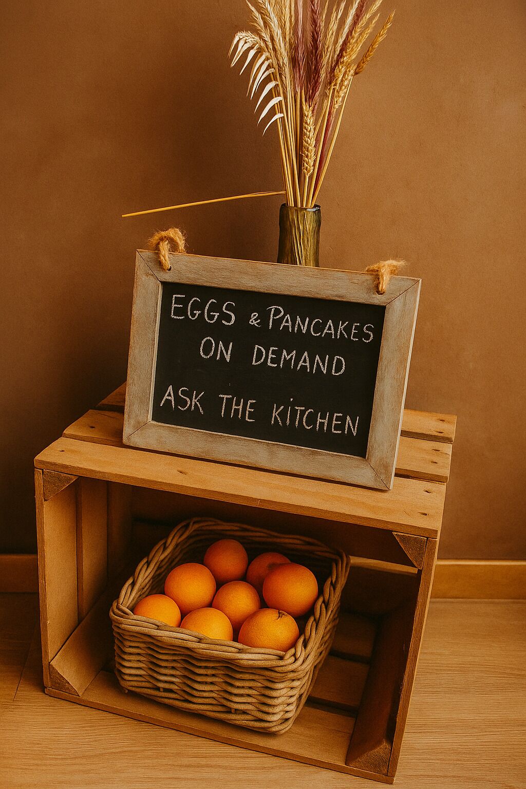 daily buffet breakfast (eur 20 per person)