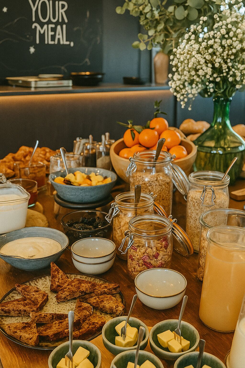 daily buffet breakfast (eur 20 per person)