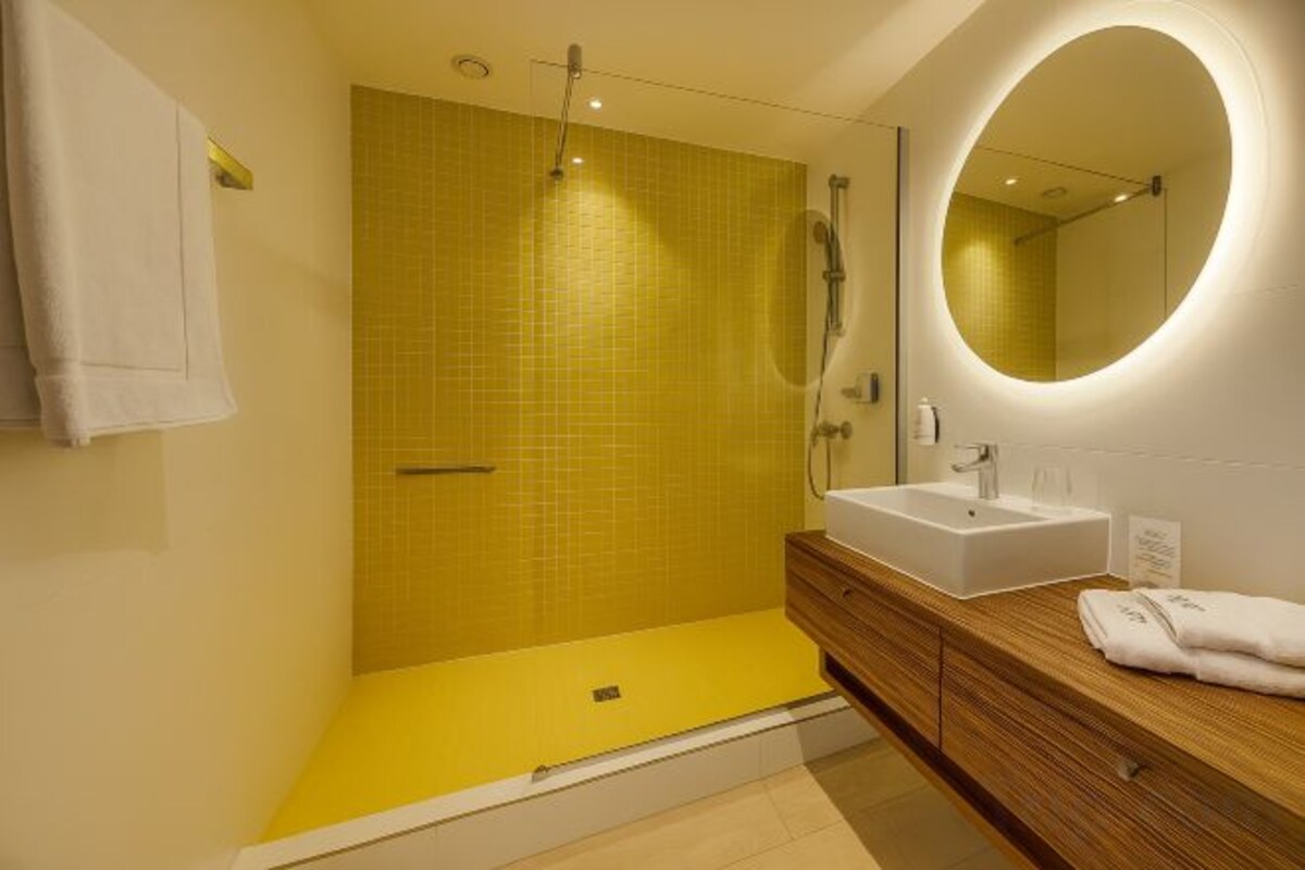 Bathroom | Shower, free toiletries, hair dryer, towels