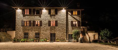 Front of property – evening/night