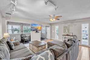 House, 2 Bedrooms | Living area | TV - 1 Step Closer 2 Bedroom Villa by RedAwning (Holmes Beach)