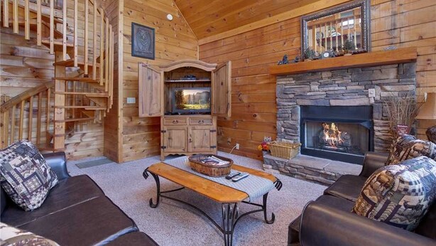 Unclassified image, 1 of 31, button - Wildwood Cove, 2 Bedrooms, Fireplace, Wifi, Jetted Tub, Hot Tub, Sleeps 6 (Sevierville)