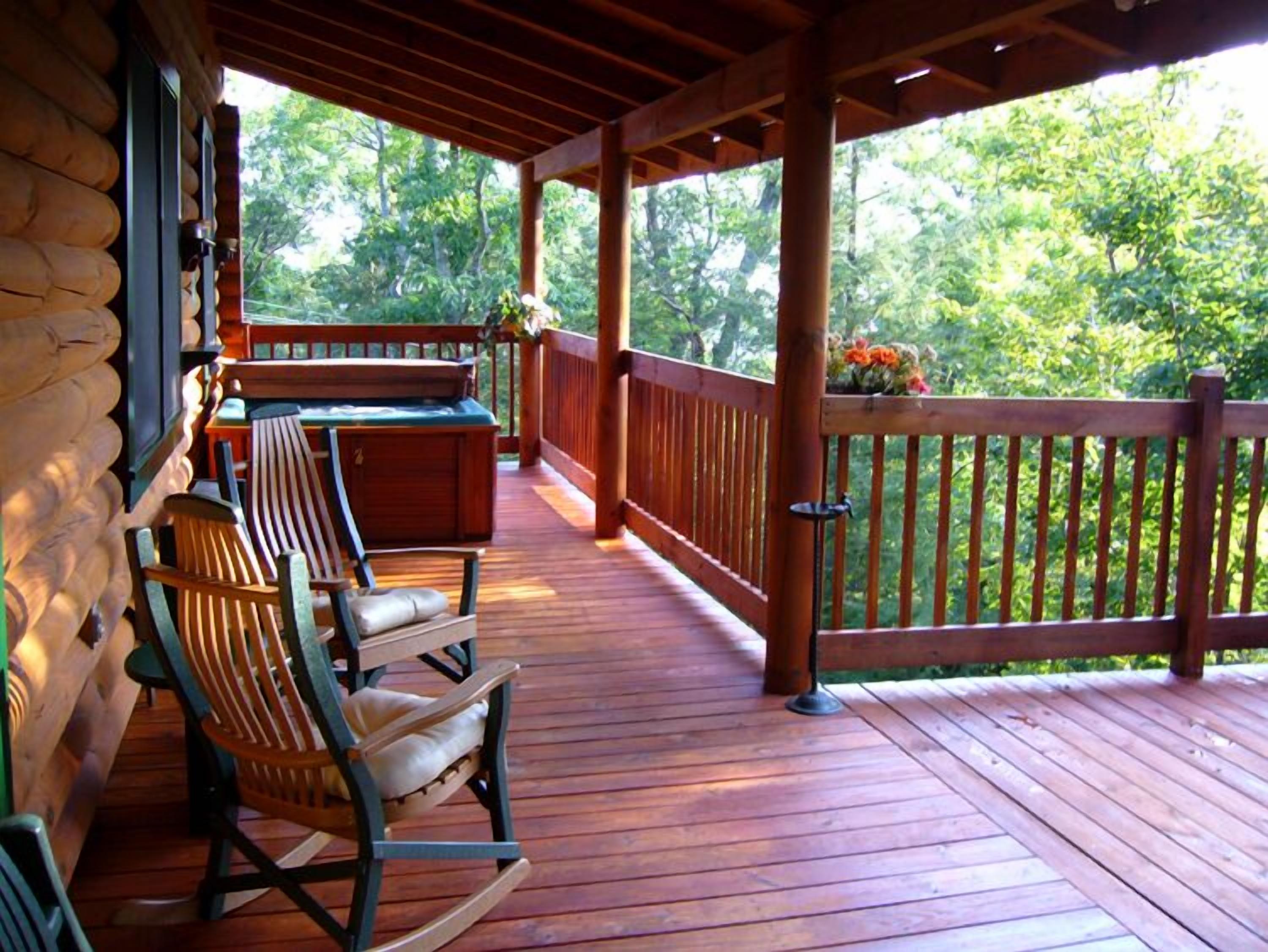 Cabin, Multiple Beds, Hot Tub, Mountain View | Balcony