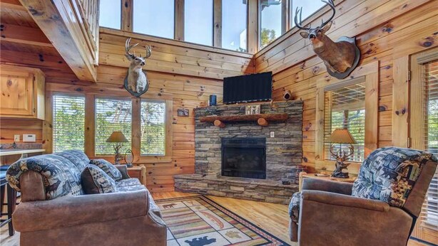 Unclassified image, 1 of 29, button - Wilderness Lodge, 3 Bedrooms, Loft, Hot Tub, Sleeps 14 (Sevierville)