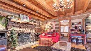 Cabin, Multiple Beds, Hot Tub | Living room - Blessed Beyond Measure, 2 Bedrooms, Hot Tub, Wifi, Pool Table, Sleeps 7 (Gatlinburg)