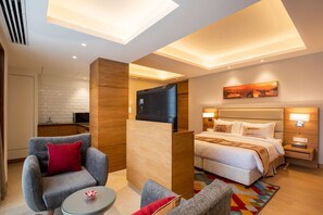 Minibar, in-room safe, individually furnished, desk - Ramada Encore by Wyndham Kathmandu Thamel (Kathmandu)