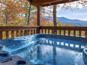Cabin, Multiple Beds, Private Pool, Mountain View | Spa - Enchanted View Lodge, 3 Bedrooms, Pool Access, Mountain View, Sleeps 10 (Gatlinburg)