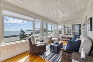TV, fireplace, table football, ping pong - Ocean/Beach With Magnificent Views:  A Unique New England Experience ! (Kennebunk)