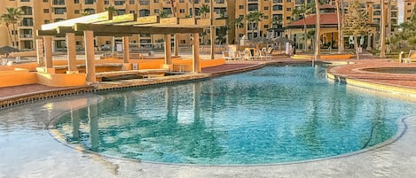 A heated pool
