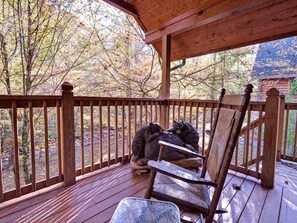 Cabin, Multiple Beds, Hot Tub, Mountain View | Balcony - Rivers Edge, 3 Bedrooms, On Stocked Stream, Hot Tub, Grill, Sleeps 8 (Sevierville)